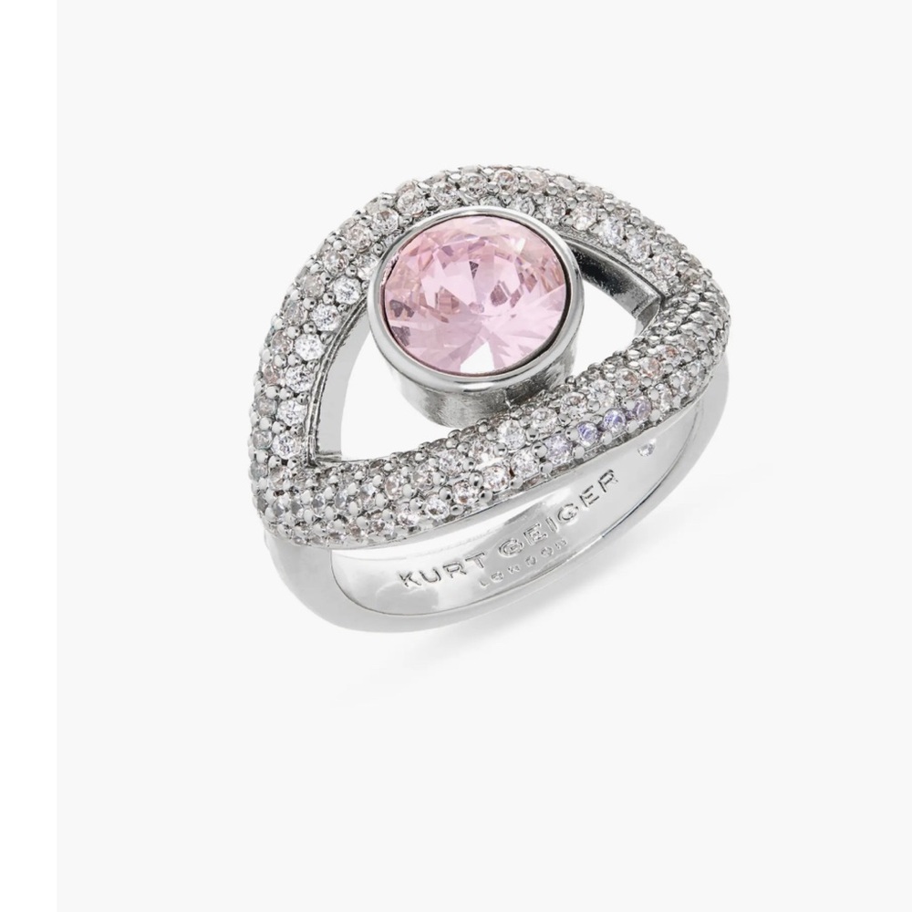 Kurt Geiger Crystal & CZ Evil Eye Ring